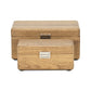 Set Of Two Brown Solid Wood Jewelry Boxes
