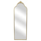 65" Gold Metal Arch Full Length Hanging Mirror