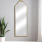 65" Gold Metal Arch Full Length Hanging Mirror
