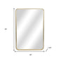 30" Gold Metal Accent Mirror