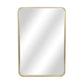 30" Gold Metal Accent Mirror