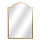 32" Gold Metal Beaded Arch Accent Mirror