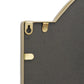 32" Gold Metal Beaded Arch Accent Mirror