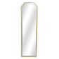 64" Gold Metal Beaded Arch Full Length Hanging Mirror