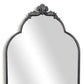 65" Black Metal Arch Full Length Hanging Mirror