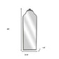 65" Black Metal Arch Full Length Hanging Mirror