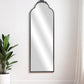 65" Black Metal Arch Full Length Hanging Mirror