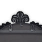 65" Black Metal Arch Full Length Hanging Mirror