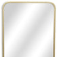 32" Gold Metal Beaded Accent Mirror