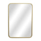32" Gold Metal Beaded Accent Mirror