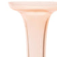 Set of Two 11" Pink Glass Trumpet Table Vases