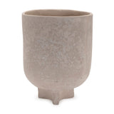7" Beige Resin Urn Table Vase