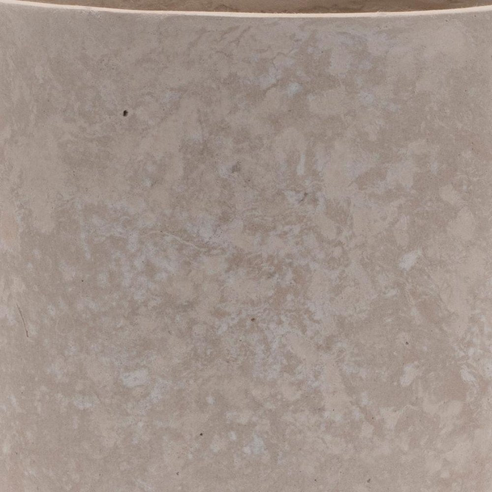 7" Beige Urn Resin Table Vase