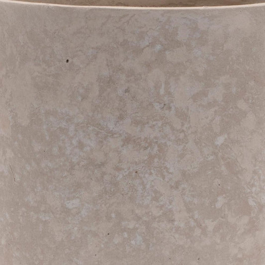 7" Beige Recycled Paper Urn Table Vase