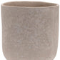 7" Beige Recycled Paper Urn Table Vase