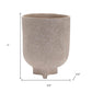 7" Beige Recycled Paper Urn Table Vase