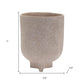 7" Beige Urn Resin Table Vase