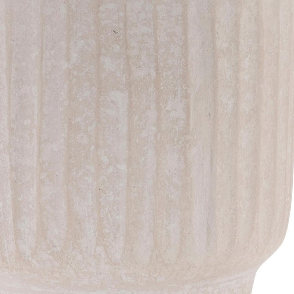 8" Beige Resin Urn Table Vase