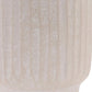 8" Beige Recycled Paper Textured Lines Urn Table Vase