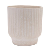 8" Beige Resin Urn Table Vase