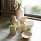 8" Beige Resin Urn Table Vase