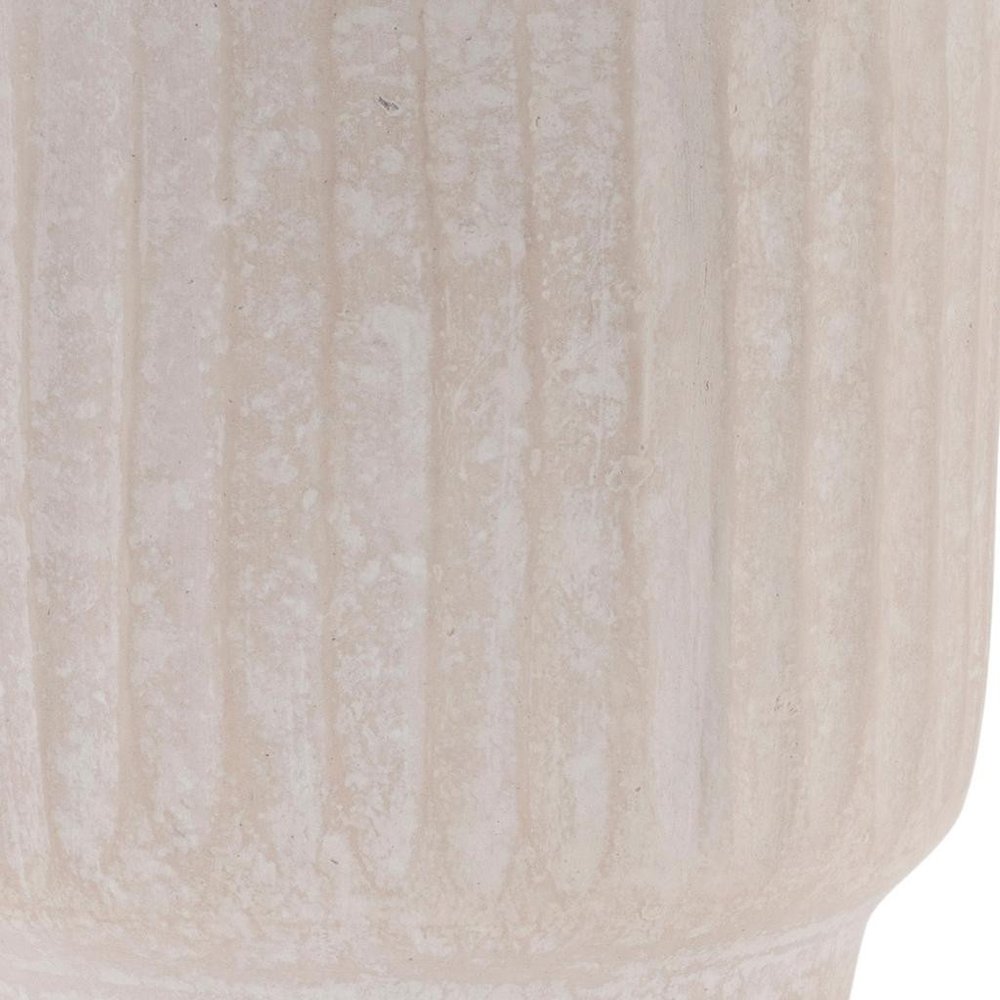 8" Beige Resin Urn Table Vase