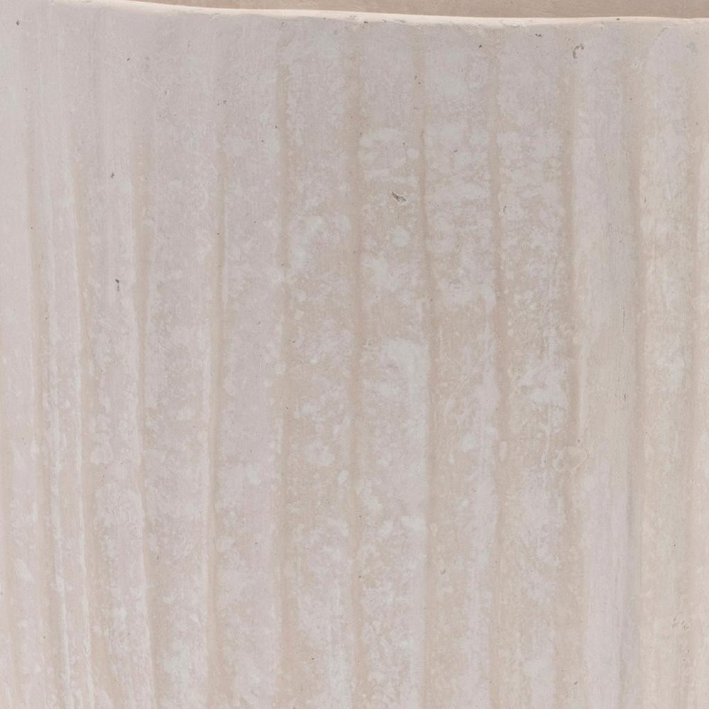 8" Beige Resin Urn Table Vase