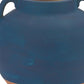 7" Blue Round Ceramic Urn