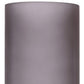 Set of Two Gray Glass Cylinder Table Vases
