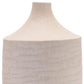 18" Beige Resin Round Floor Vase