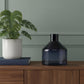 6" Blue Ombre Glass Round Table Vase