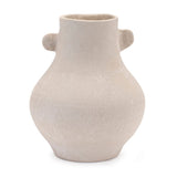 10" Beige Resin Round Urn