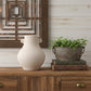 10" Beige Recycled Paper Round Urn