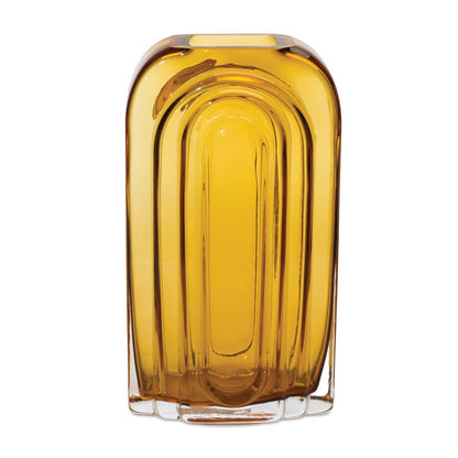 10" Gold Glass Table Vase