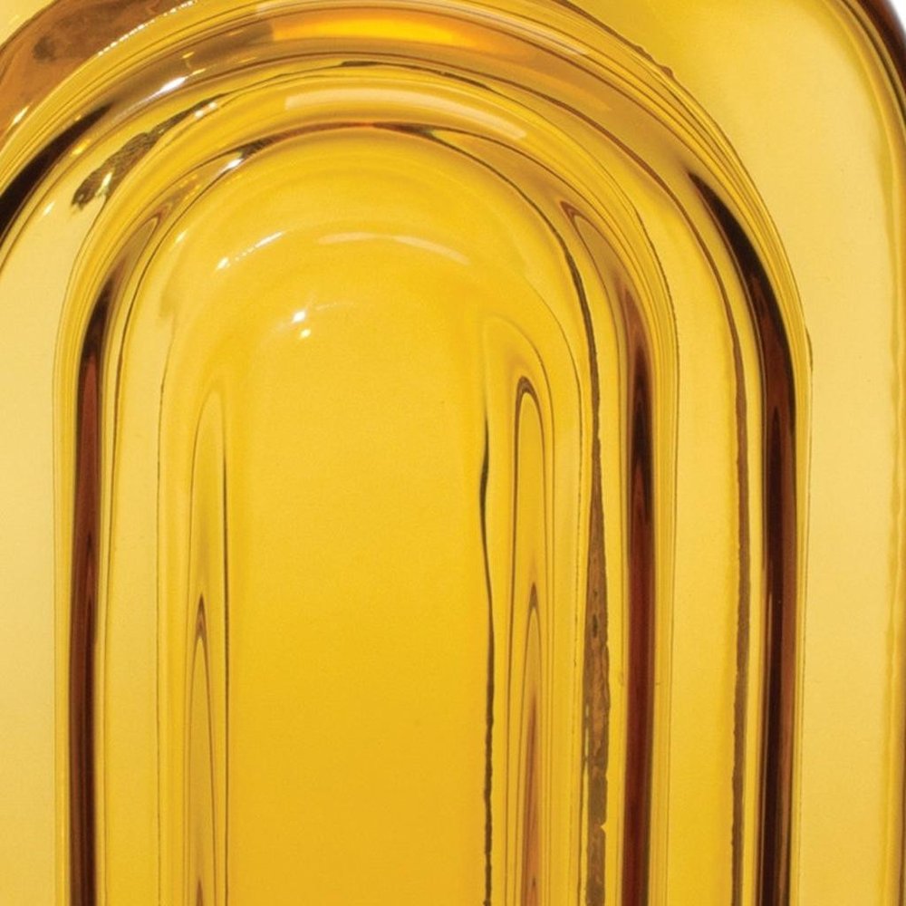 10" Gold Glass Table Vase