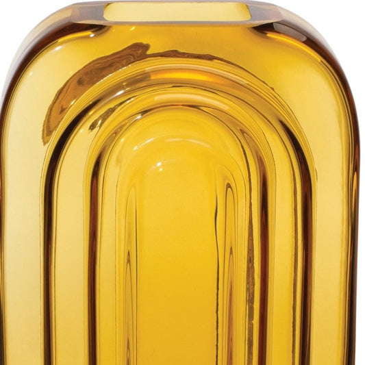 10" Gold Glass Table Vase