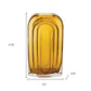 10" Amber Glass Table Vase