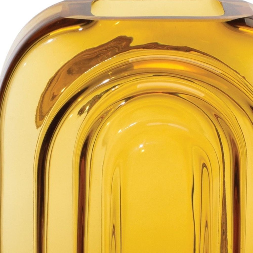 10" Gold Glass Table Vase