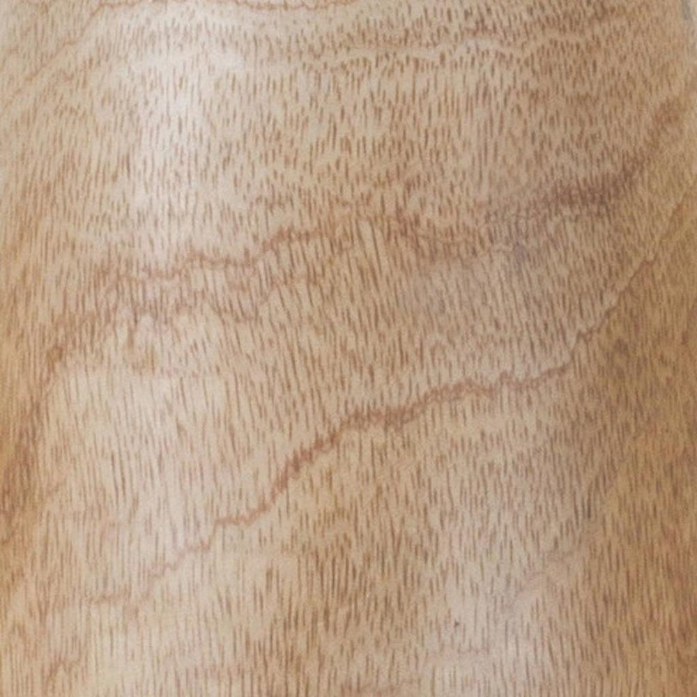 15" Natural Wood Cylinder Floor Vase