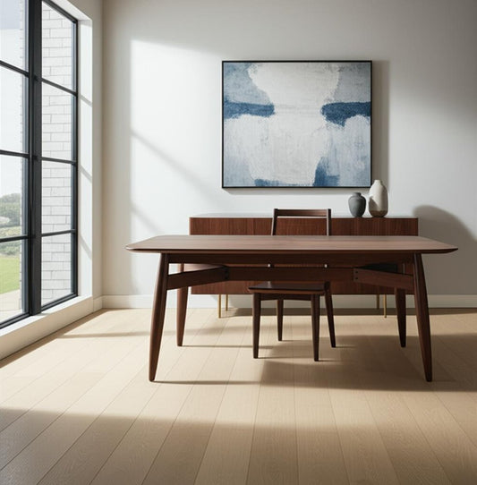 78" Espresso Solid Wood Dining Table