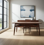 78" Espresso Solid Wood Dining Table