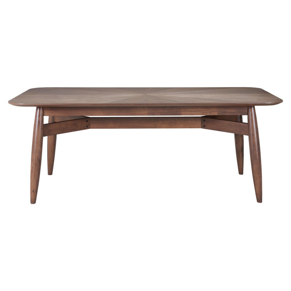 78" Espresso Solid Wood Dining Table