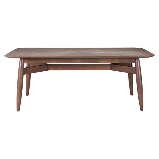 78" Espresso Solid Wood Dining Table