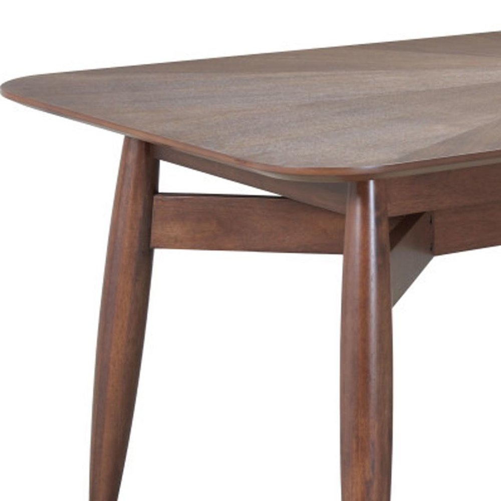 78" Espresso Solid Wood Dining Table