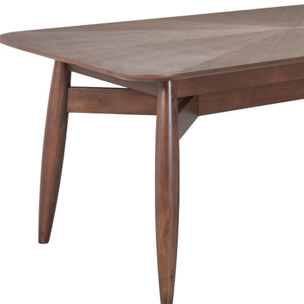 78" Espresso Solid Wood Dining Table