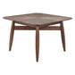 46" Espresso Solid Wood Square Dining Table