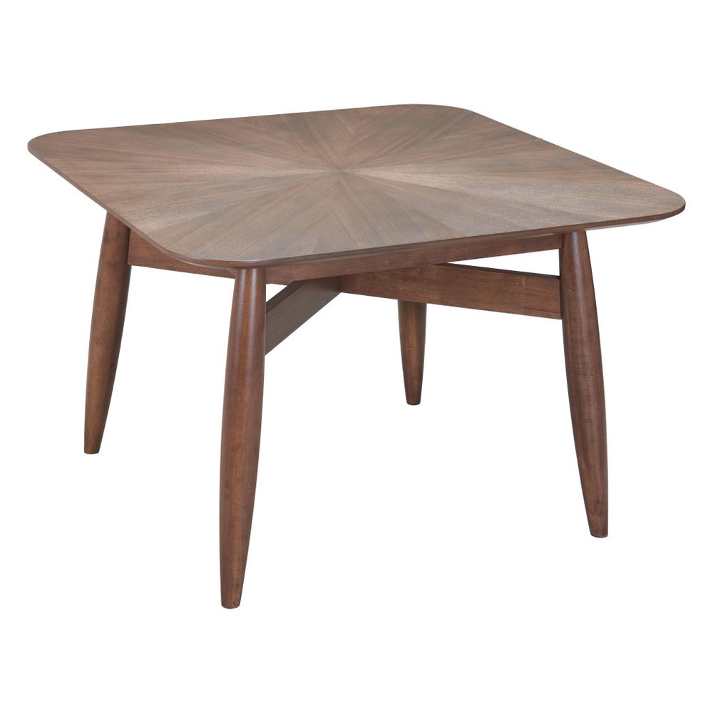 46" Espresso Solid Wood Square Dining Table