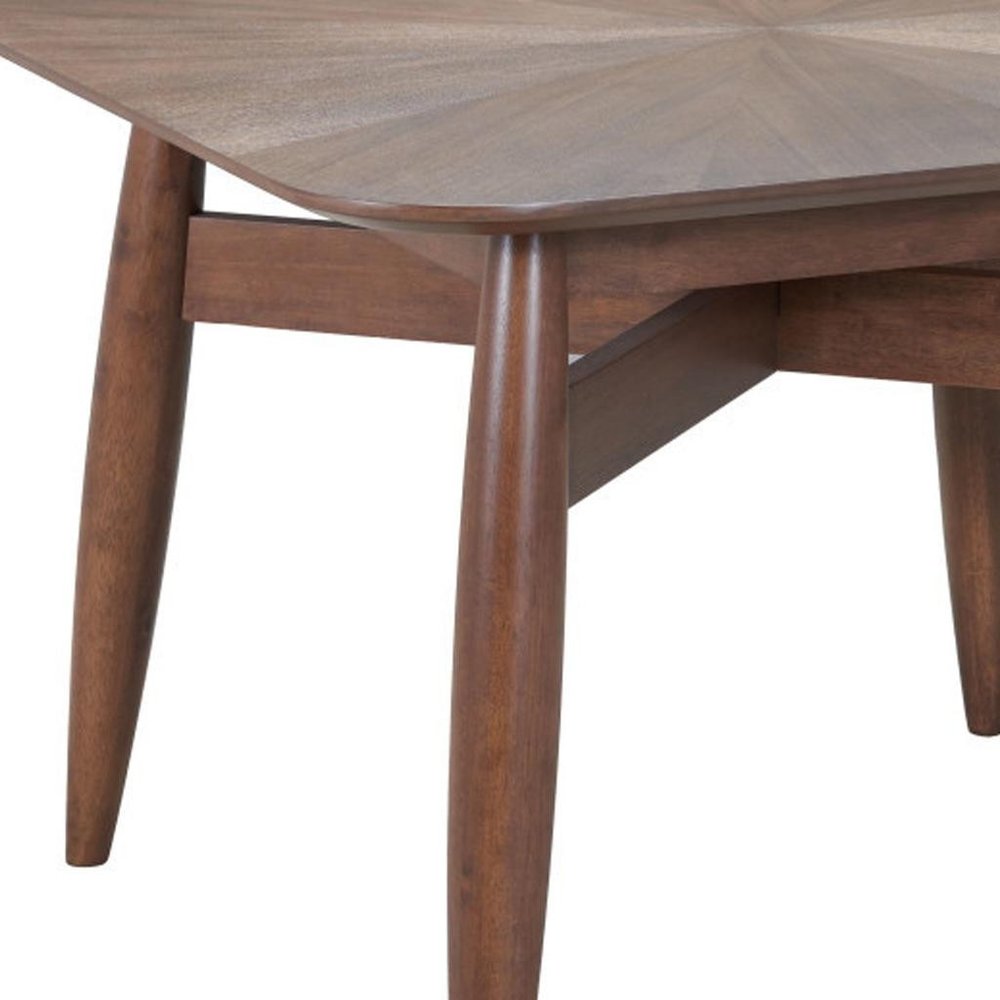46" Espresso Solid Wood Square Dining Table