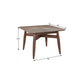 46" Espresso Solid Wood Square Dining Table