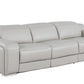 103" Dark Gray Italian Leather Reclining USB Sofa